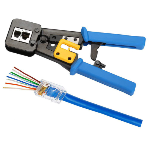 RJ45 Crimp Tool Pass Through