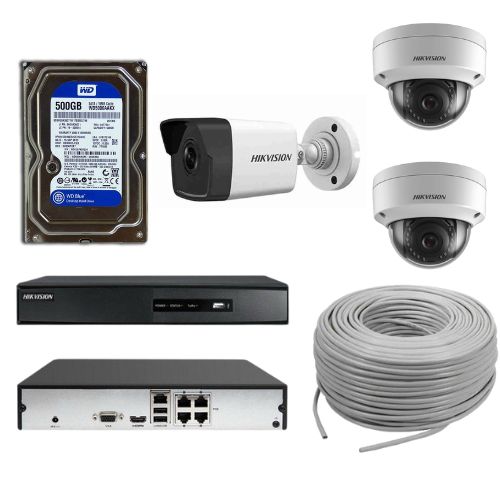 Hikvision 3-Camera IP Smart Hybrid Package