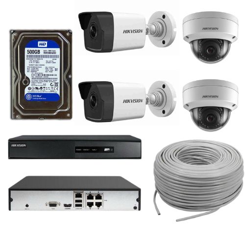 Hikvision Four Channel IP Camera IR Package (2MP)